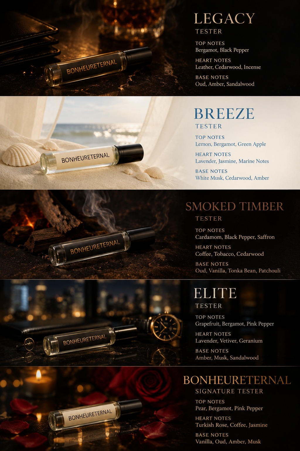 Bonheur Eternal pocket-sized decant held for an intimate on-the-go fragrance ritual